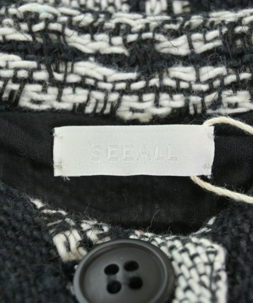 SEEALL（シーオール）シャツワンピース 黒 サイズ:36(S位) レディース/2200644756587