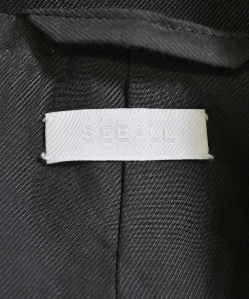 SEEALL（シーオール）カジュアルジャケット 黒 サイズ:38(M位) レディース/2200622412016
