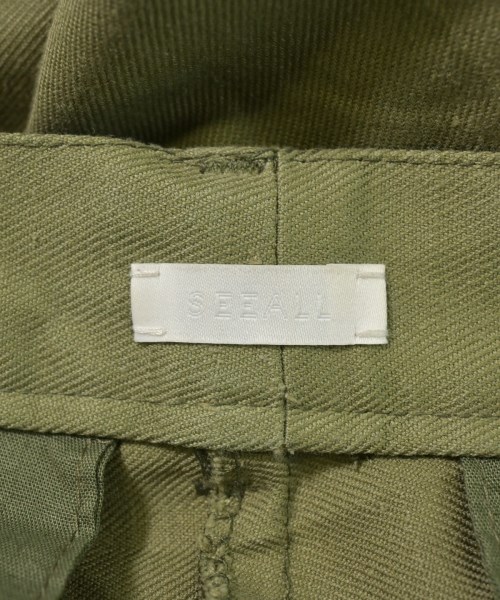 SEEALL（シーオール）ショートパンツ カーキ サイズ:3(L位) メンズ/2200618374021