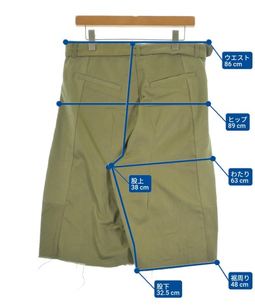 SEEALL（シーオール）ショートパンツ カーキ サイズ:3(L位) メンズ/2200618374021