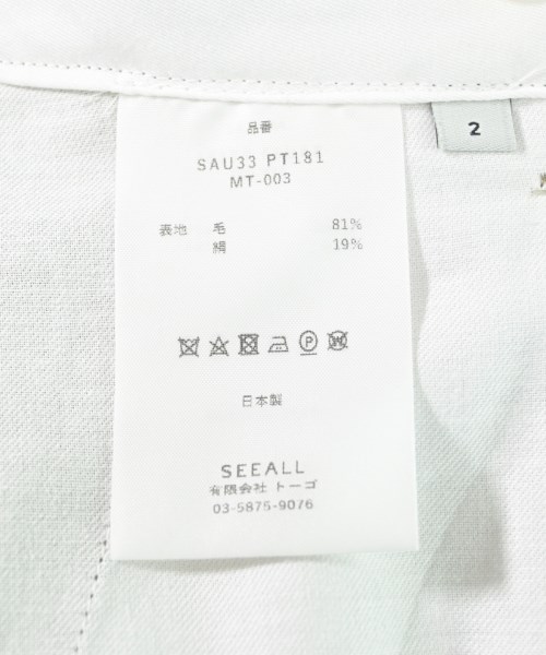 SEEALL（シーオール）スラックス ベージュ サイズ:2(M位) メンズ/2200607504026