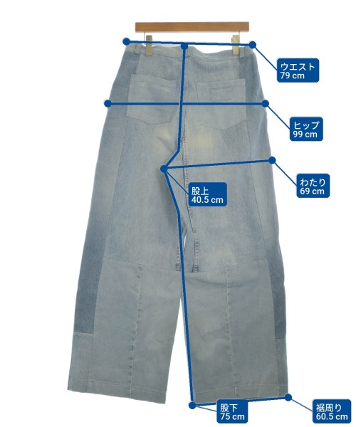 SEEALL（シーオール）デニムパンツ 青 サイズ:3(L位) メンズ/2200672826023