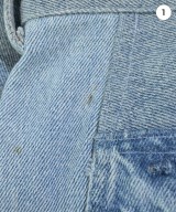 SEEALL（シーオール）デニムパンツ 青 サイズ:-(S位) メンズ/2200675614016