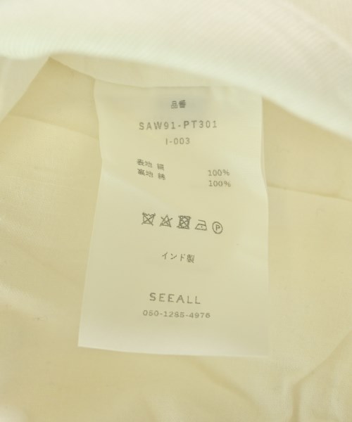 SEEALL（シーオール）その他 白 サイズ:38(S位) メンズ/2200696529139