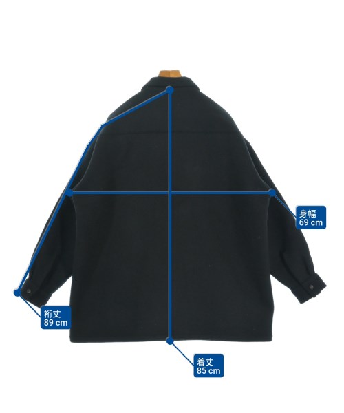 SEEALL（シーオール）ステンカラーコート 黒 サイズ:4(XL位) メンズ/2200661484012