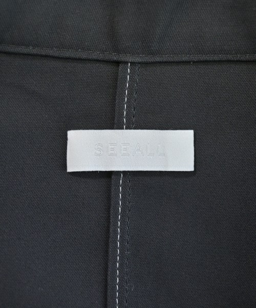 SEEALL（シーオール）カジュアルシャツ 黒 サイズ:38(M位) レディース/2200646726151