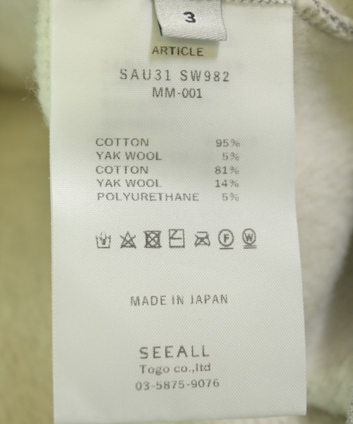 SEEALL（シーオール）スウェット グレー サイズ:3(L位) メンズ/2200705435482