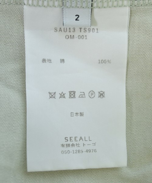 SEEALL（シーオール）Tシャツ・カットソー グレー サイズ:2(M位) メンズ/2200723520061