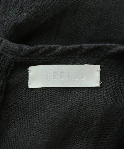SEEALL（シーオール）カジュアルシャツ 黒 サイズ:36(S位) レディース/2200691897059