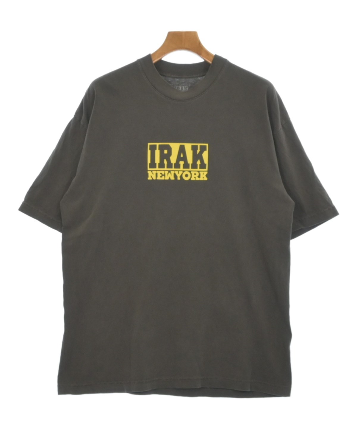 IRAK アイラック Tシャツ・カットソー メンズ 【古着】【中古】 IRAK（アイラック）Tシャツ・カットソー グレー サイズ:L メンズ