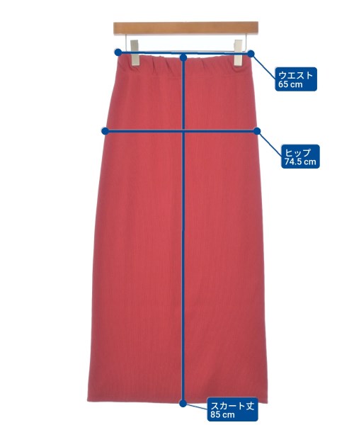 Arumlily（アロムリリィ）ロング・マキシ丈スカート 赤 サイズ:F レディース/2200677465050