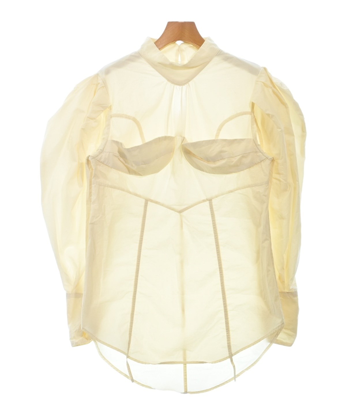 DECO depuis 1985(デコドュピュイイチキュウハチゴウ)ブラウス 白 DECO depuis 1985(デコドュピュイイチキュウハチゴウ)ブラウス 白