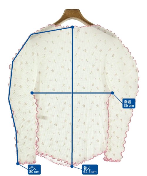 DECO depuis 1985（デコドュピュイイチキュウハチゴウ）Tシャツ・カットソー 白 サイズ:-(S位) レディース/2200677183046