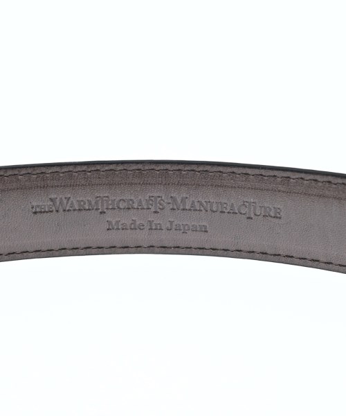 THE WARMTHCRAFTS MANUFACTURE（ジウォームスクラフツマニュファクチャー）ベルト 黒 サイズ:- メンズ/2200677078038