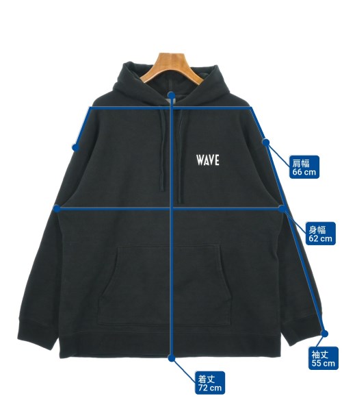WAVE（ウェイヴ）パーカー 黒 サイズ:XL メンズ/2200606732031