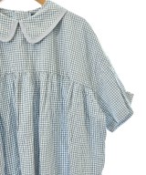 オオカミとフクロウ（オオカミトフクロ）カジュアルシャツ 青 サイズ:F レディース/2200697121042
