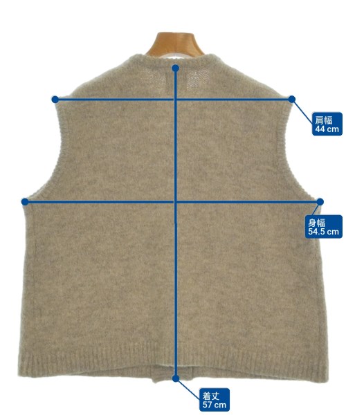 オオカミとフクロウ（オオカミトフクロ）ベスト グレー サイズ:F レディース/2200657208011