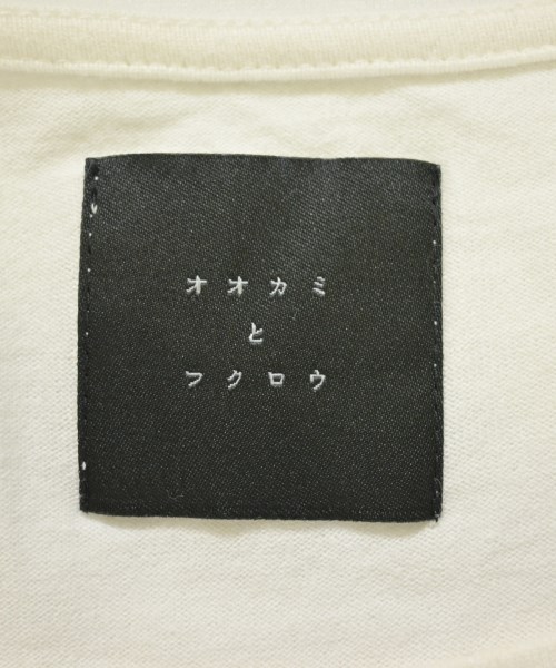 オオカミとフクロウ（オオカミトフクロ）Tシャツ・カットソー 白 サイズ:F レディース/2200718685126