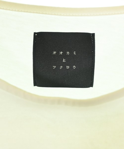オオカミとフクロウ（オオカミトフクロ）Tシャツ・カットソー 白 サイズ:F レディース/2200681043169