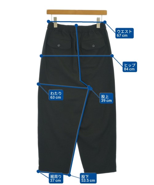 オオカミとフクロウ（オオカミトフクロ）クロップドパンツ 黒 サイズ:-(M位) レディース/2200681043237