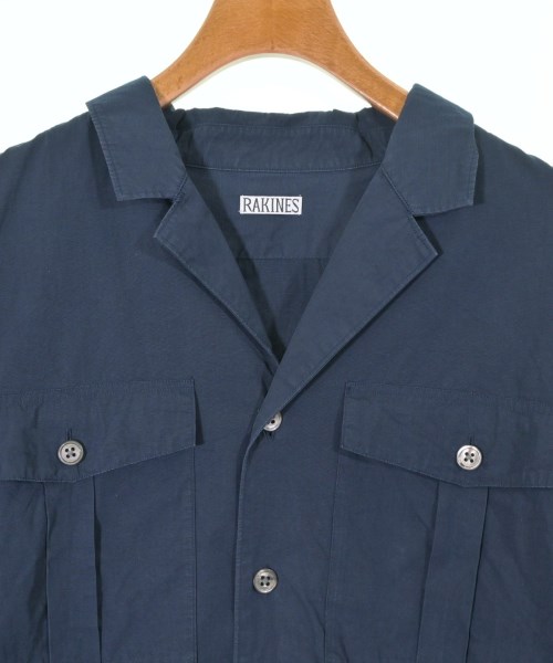 RAKINES（ラキネス）カジュアルシャツ 紺 サイズ:2(M位) メンズ/2200622282046