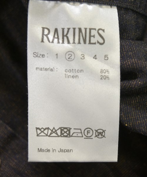 RAKINES（ラキネス）カジュアルシャツ 黒 サイズ:2(M位) メンズ/2200714975078
