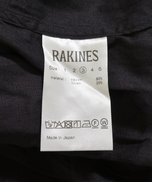 RAKINES（ラキネス）カジュアルシャツ 黒 サイズ:3(L位) メンズ/2200714975085