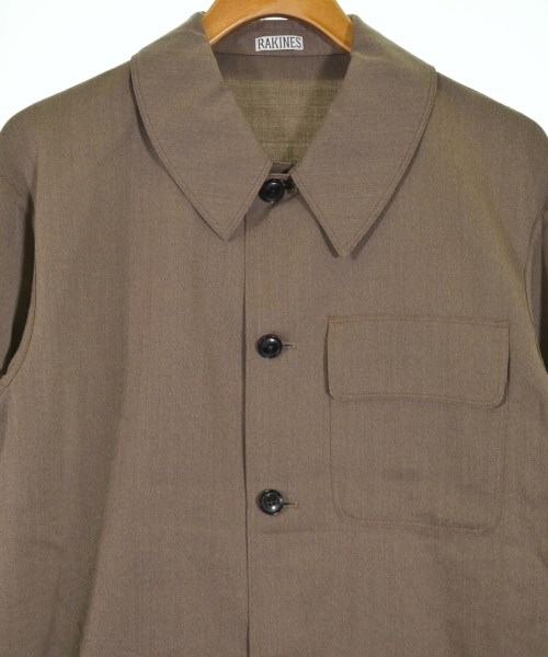 RAKINES（ラキネス）カジュアルシャツ 茶 サイズ:2(M位) メンズ/2200650598058