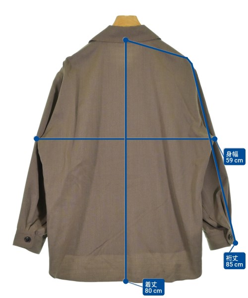 RAKINES（ラキネス）カジュアルシャツ 茶 サイズ:2(M位) メンズ/2200650598058