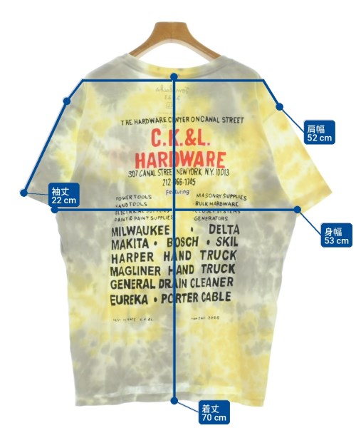 Tom Sachs（トムサックス）Tシャツ・カットソー 黄 サイズ:XL メンズ/2200705991094