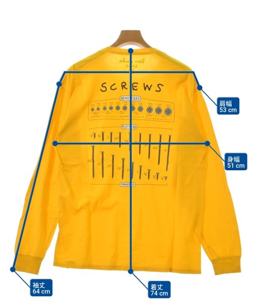 Tom Sachs（トムサックス）Tシャツ・カットソー 黄 サイズ:L メンズ/2200723529040