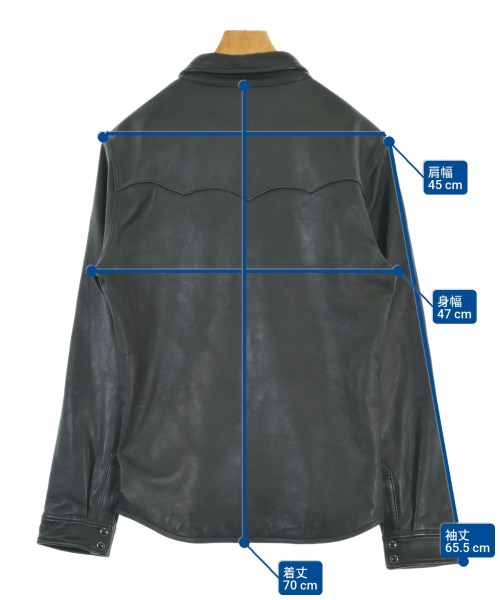 FINE CREEK LEATHERS（ファインクリークレザーズ）カジュアルシャツ 黒 サイズ:40(M位) メンズ/2200675201025