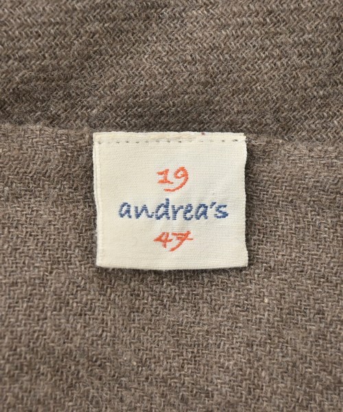 andrea's1947（アンドレアズディチャノーヴェクアランタセッテ）ストール 茶 サイズ:- メンズ/2200637368292