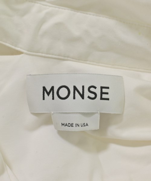 MONSE（モンス）カジュアルシャツ 白 サイズ:0(XS位) レディース/2200605007062