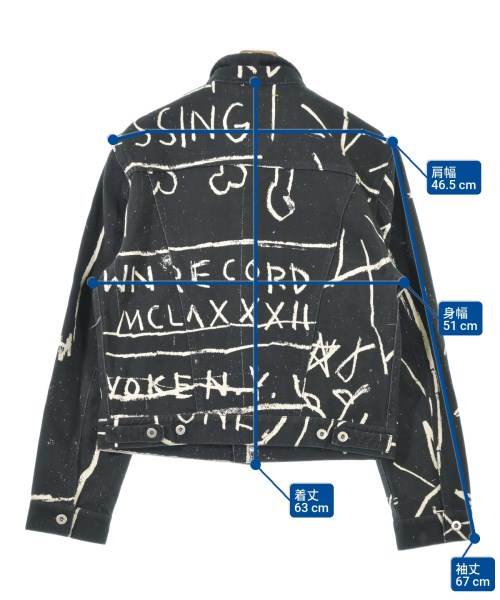 Honey Fucking Dijon（ハニーファッキングディジョン）デニムジャケット 黒 サイズ:L メンズ/2200612527010