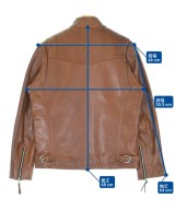Liugoo Leathers（リューグーレザーズ）ライダース 茶 サイズ:40(M位) メンズ/2200679183013