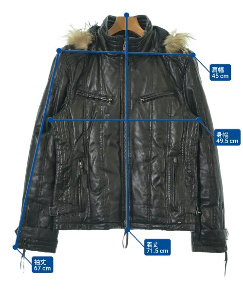 Liugoo Leathers（リューグーレザーズ）ブルゾン 黒 サイズ:L メンズ/2200683061017