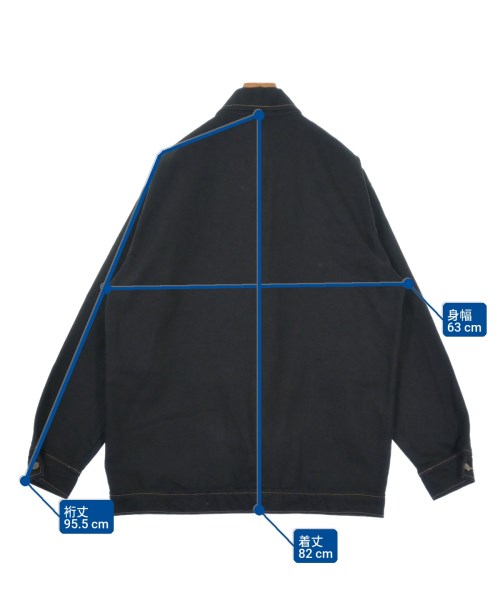 PRISON BLUES（プリズンブルース）カバーオール 黒 サイズ:2(M位) メンズ/2200617193012