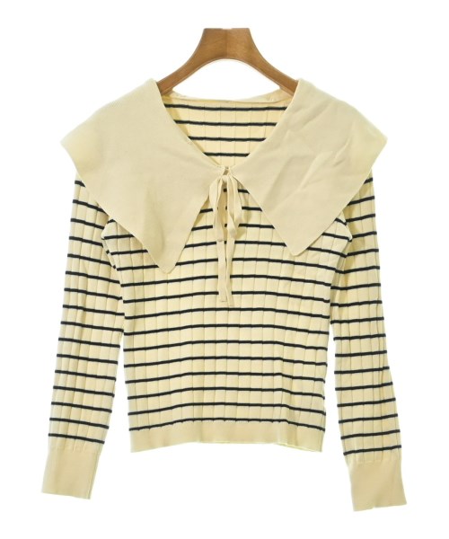 S COLLAGE(エスコラージュ)ニット・セーター 白 サイズ:F/2200674591103