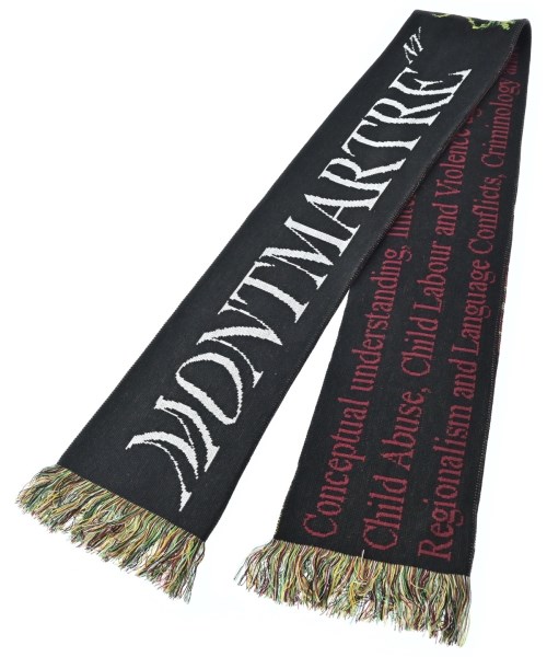 MONTMARTRE NEW YORK(モンマルトルニューヨーク)マフラー 黒 サイズ:-/2200679209041