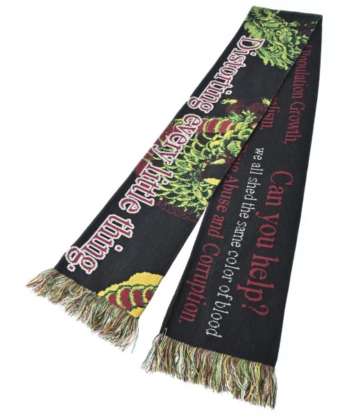 MONTMARTRE NEW YORK（モンマルトルニューヨーク）マフラー 黒 サイズ:- メンズ/2200679209041