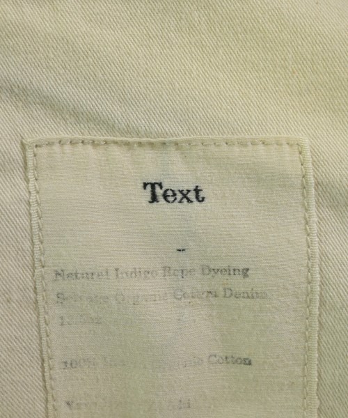 Text（テキスト）デニムパンツ 紺 サイズ:3(L位) メンズ/2200646678108