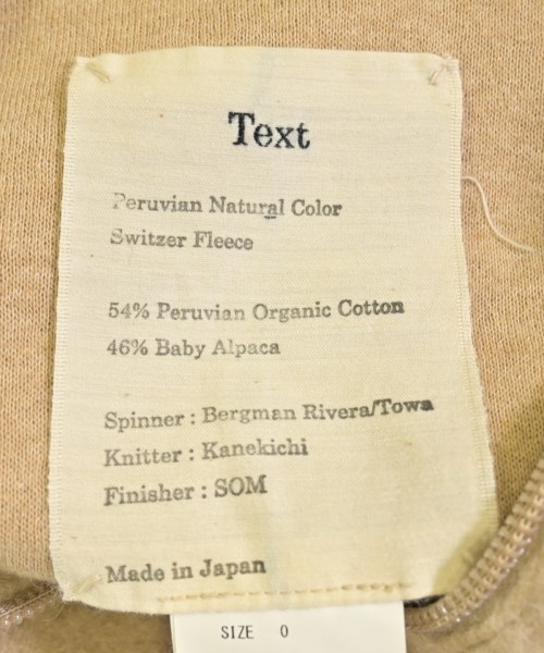 Text（テキスト）その他 ベージュ サイズ:0(XS位) メンズ/2200671374013
