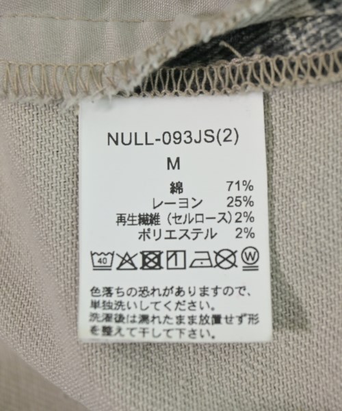 NULL TOKYO（ヌルトウキョウ）クロップドパンツ 黒 サイズ:M メンズ/2200726067020