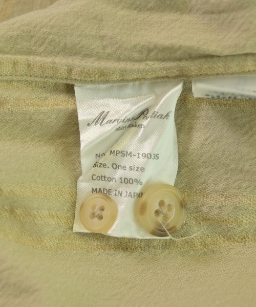 Marvine Pontiak Shirts Makers（マービンポンティアックシャツメーカーズ）カジュアルシャツ ベージュ サイズ:ONE メンズ/2200694174362