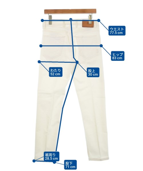 PT TORINO（ピーティートリノ）デニムパンツ 白 サイズ:29(S位) メンズ/2200615973012