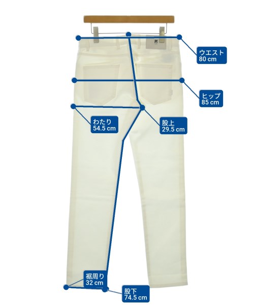 PT TORINO（ピーティートリノ）デニムパンツ 白 サイズ:31(M位) メンズ/2200670302031