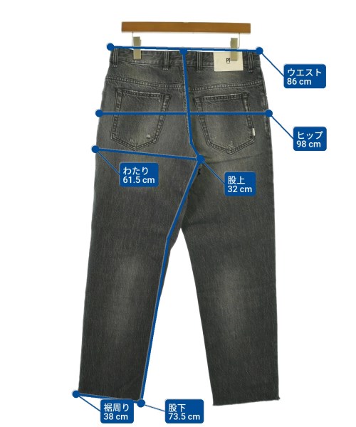 PT TORINO（ピーティートリノ）デニムパンツ 黒 サイズ:31(M位) メンズ/2200640042226