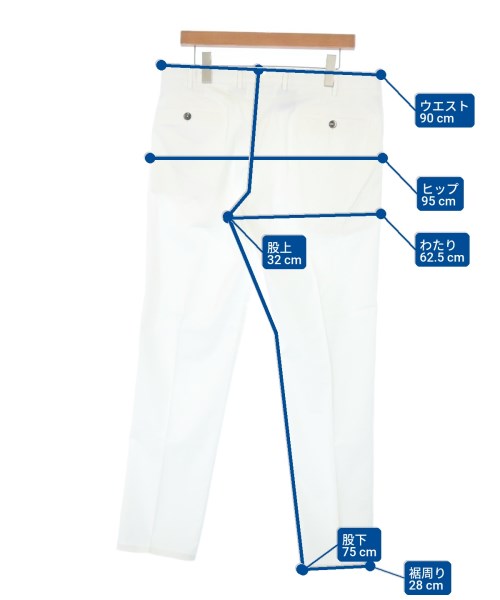 PT TORINO（ピーティートリノ）スラックス 白 サイズ:52(XXL位) メンズ/2200663490011
