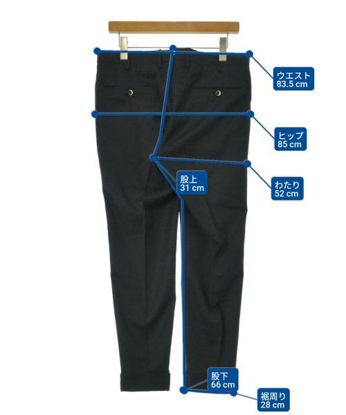 PT TORINO（ピーティートリノ）スラックス 黒 サイズ:48(L位) メンズ/2200665003431